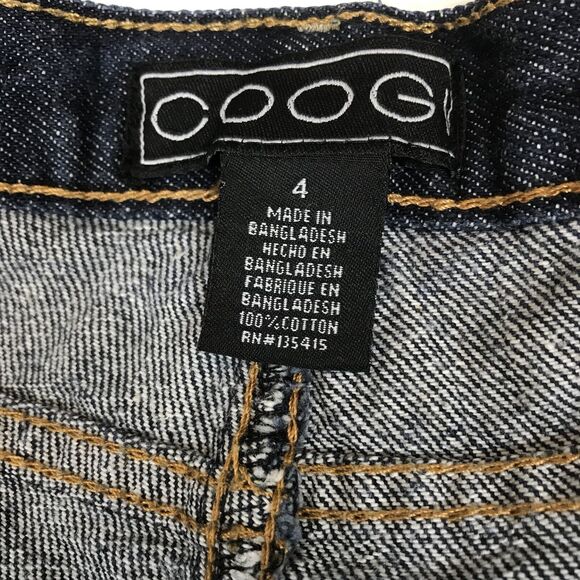 Coogi Boy's Size 4 Dark Wash Jeans Orange Writing On Back - Picture 5 of 6